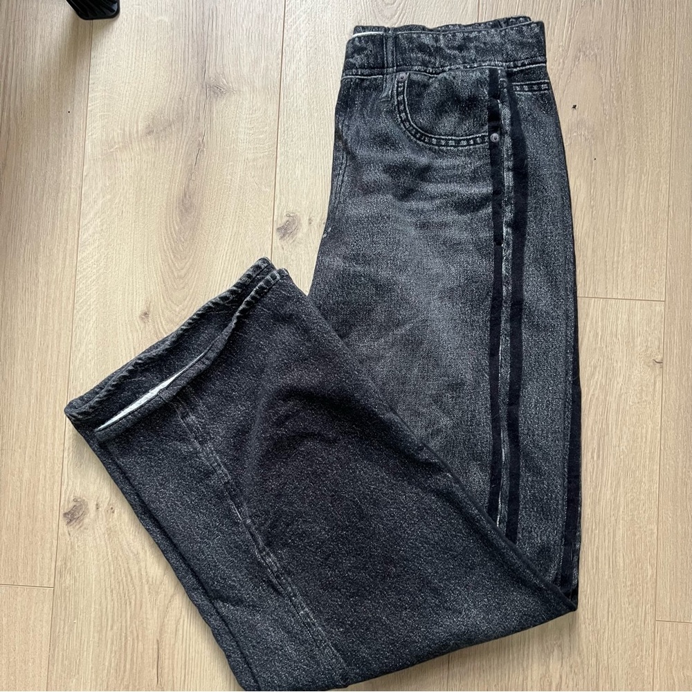 rag & bone Miramar Dark Gray Straight sweatpant jeans